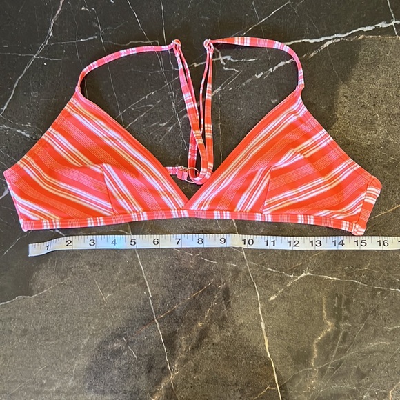 Like New Minkpink L Bikini Top Orange/White Pullover - Picture 5 of 6